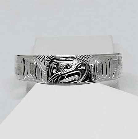 Sterling silver 1/2 inch wide Eagle bracelet