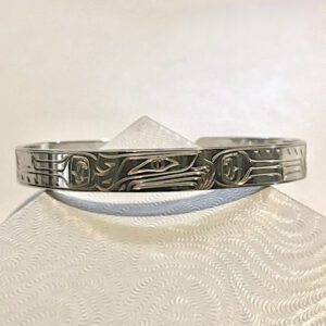Sterling silver 1/4 inch wide Eagle bracelet