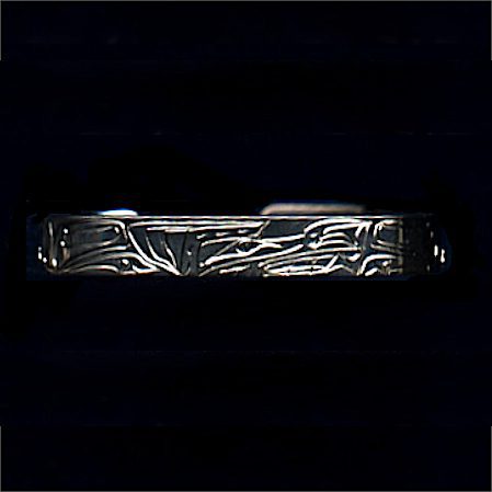 Sterling Silver 1/4 Inch Wide Wolf Bracelet