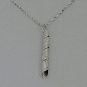 Sterling silver coil shaped Eagle necklace