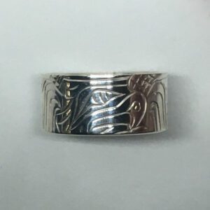 Sterling silver 3/8 inch wide Eagle ring (size 7.5)