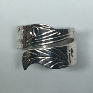 Sterling silver adjustable Hummingbird ring