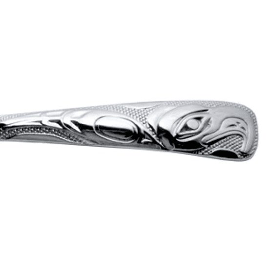 Eagle design on chrome plated fork