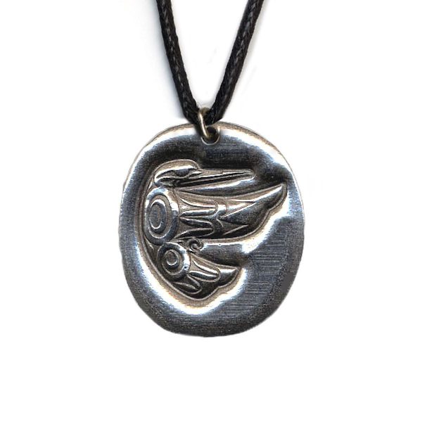 Pewter spirit necklace - Hummingbird (Peace) design
