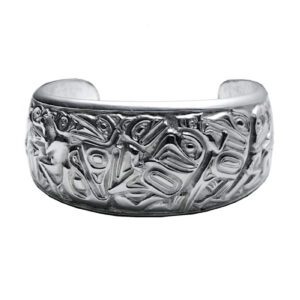 Silver pewter Panel Pipe bracelet - various designs