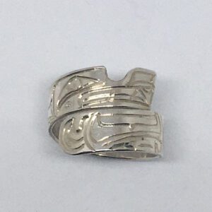 Sterling silver adjustable Wolf ring