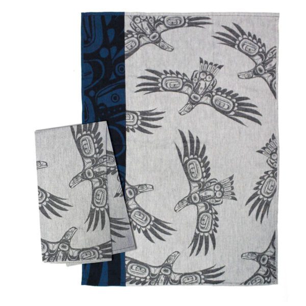 Tea towel with Soaring Eagle design