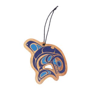 Orca Whale hanging ornament (wood)