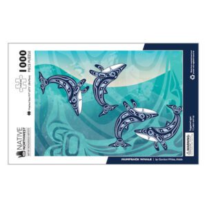 1000 piece puzzle with Humpback Whale design