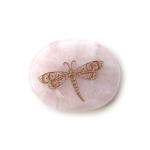 Spirit Stone (Rose Quartz) - Dragonfly design