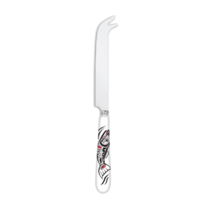 Stainless steel cheese knife with Salmon design