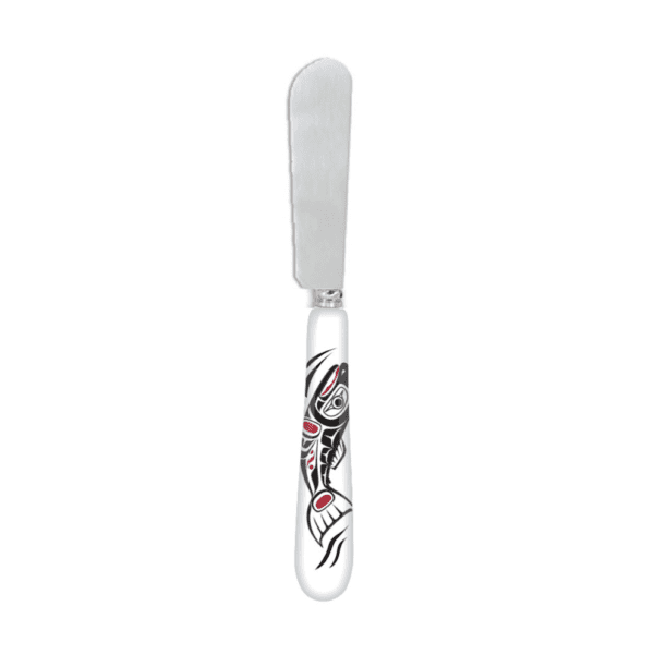 Stainless steel pate/butter knife with Salmon design