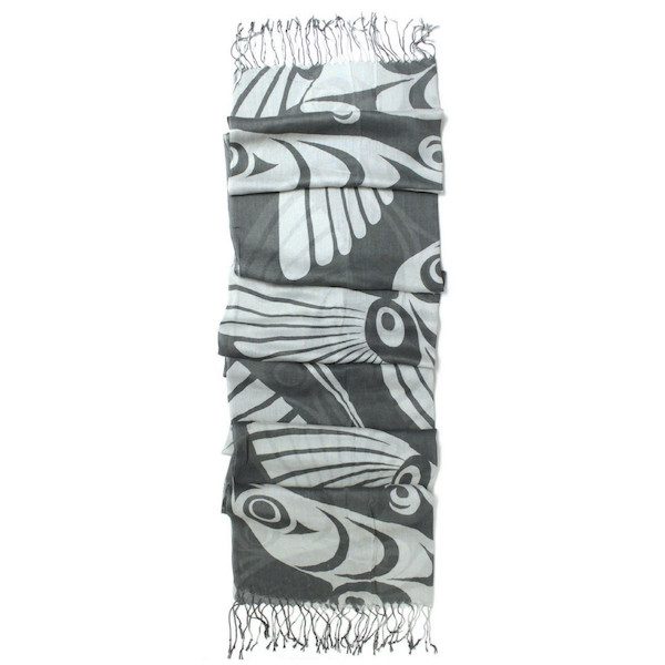 Viscose scarf with Hummingbird designs