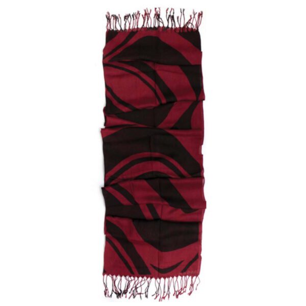 Viscose scarf with Spirit in Form design