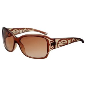 Althea sunglasses with Eagle and Wing design (brown)
